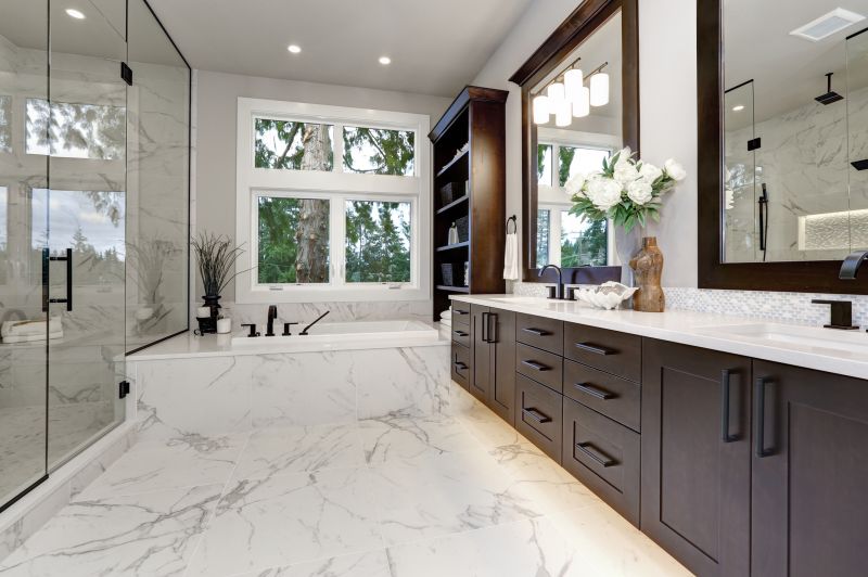 Marble Vanity and Backsplash