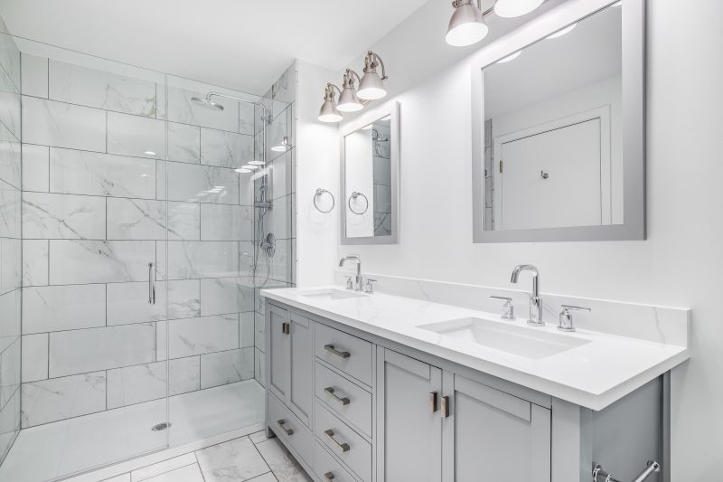 Dual Sinks with Modern Fixtures
